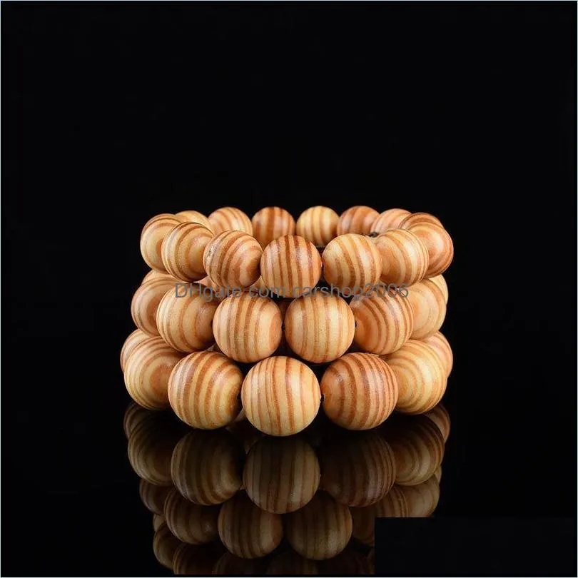 Beaded, Strands Agathis AlbaPrayer Beads Bracelet Elastic Blood Dragon Wood Buddha Buddhist Prayer For Men Women 15/18/20MM1