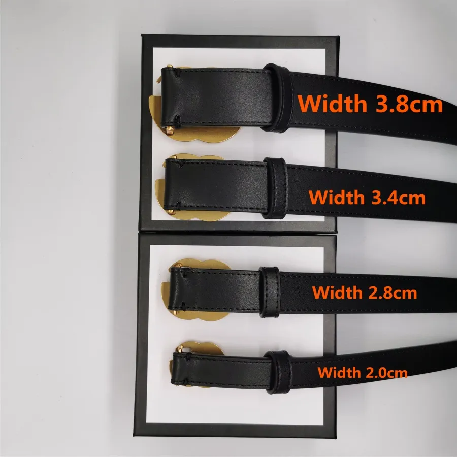 Men Designers Belts Women Waistband Ceinture  Brass Buckle Genuine Leather Classical designer Belt Highly Quality Cowhide Width 2.0cm3.0cm 3.4cm With Box