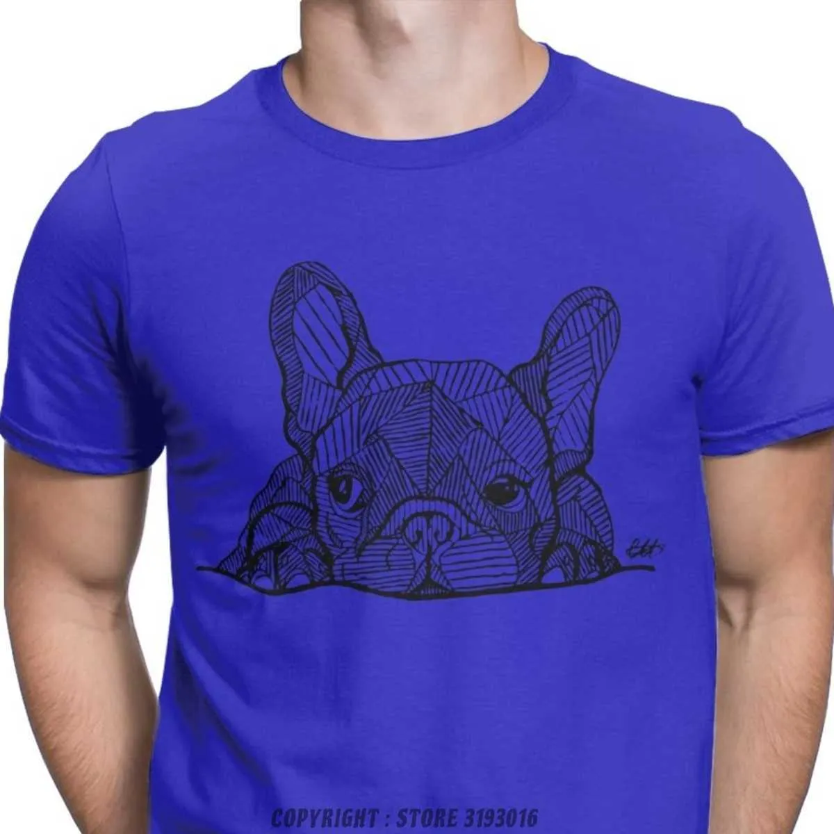Camiseta De Cachorro De Bulldog Francés Para Hombres Lindo Estampado De  Animales Para Perros, Cuello De La Tripulación De Manga Corta 100% De  Algodón Premium De 5,28 € | DHgate, image size:1200x1200