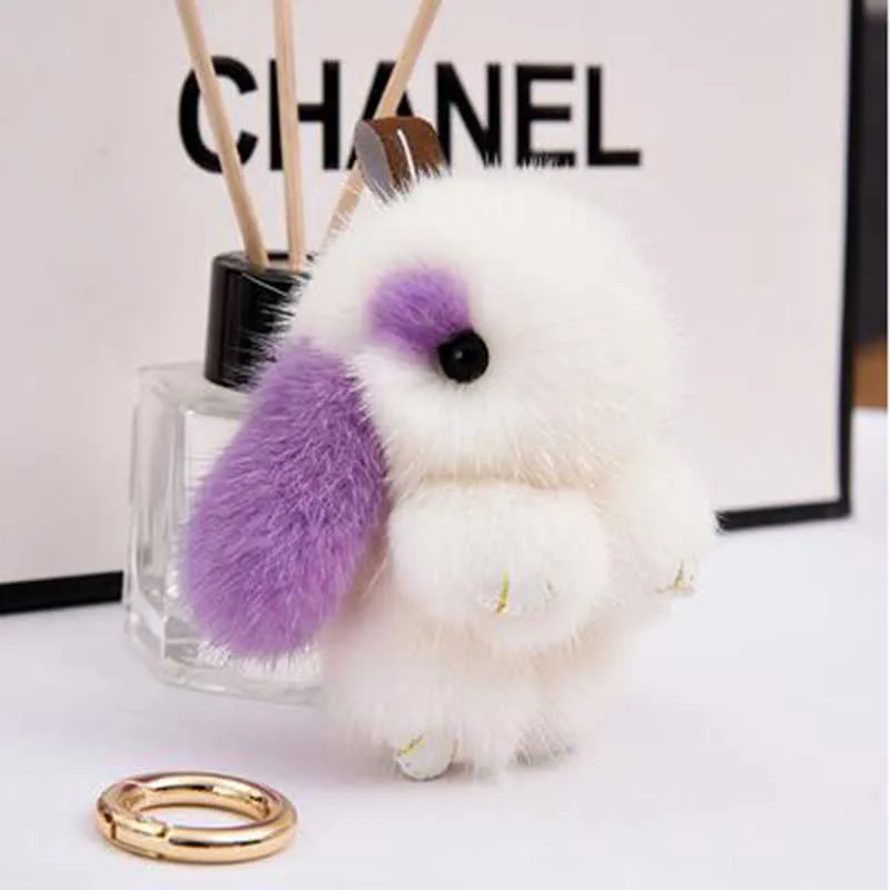 Mini Plüsch Hase Schlüsselanhänger – Süßes Häschen Mit Pompoms | Weicher Taschenanhänger Für Handtasche & Schlüssel