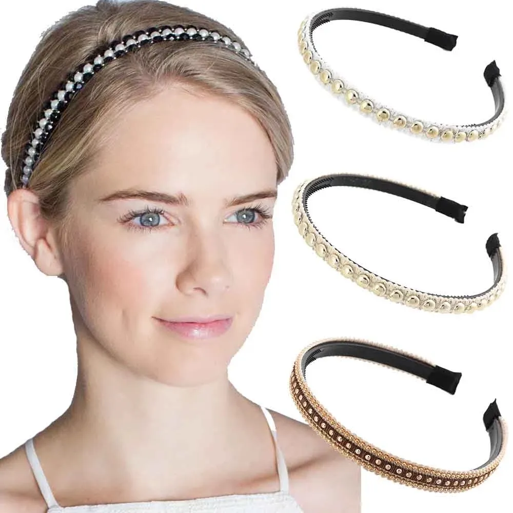 Mädchen Luxus Strass Haarband Hochwertige Perlen Haar Hoop Zubehör Für Frauen Kristall Stirnbänder Mode Ornamente