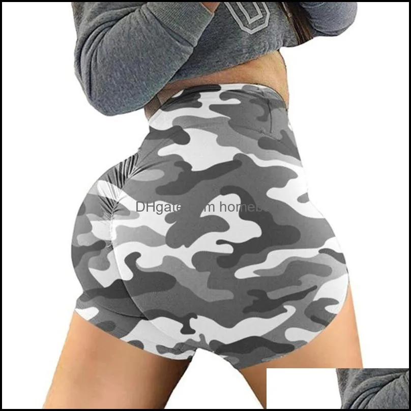 Yoga Outfits 2021 Est Women High Waist Summer Camouflage Sports Fitness Shorts Gym Tights Running Exercise Short Sexy Short1