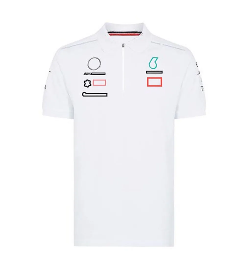 F1 T-shirt Formule 1 raceteamuniform W11 racepak casual T-shirt met ronde hals, op maat gemaakt in dezelfde stijl 2021252Y