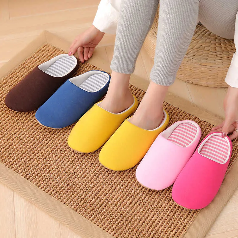 Vrouwen Slippers Zachte Mode Gasten Slippers Warme Schoenen Flip Flop Loafer Trouwschoenen Indoor Slaapkamer Winter Home Slippers Y0804