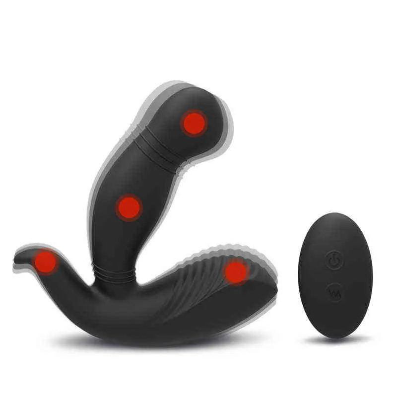 NXY wibratory Nowy pilot zdalnego sterowania Prostata Massager dla Man9 Speeds G Spot Vibrador Anal Dildo Butt Plug Sex Zabawki dla mężczyzn Kobiety 1125