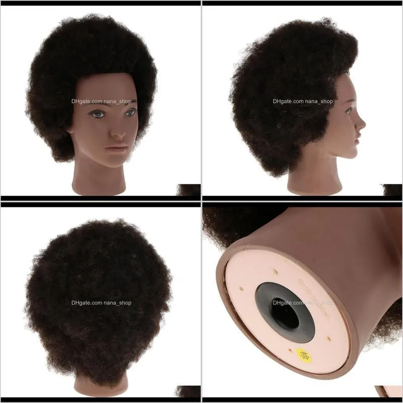 cosmetology afro mannequin head w/ yak hair for braiding cutting practice