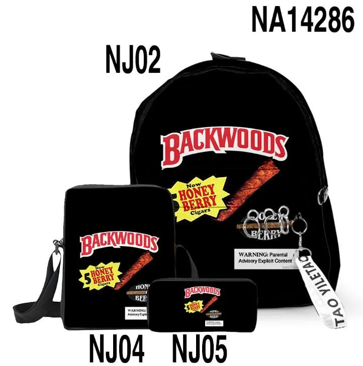 3d Backwoods 배낭 3 개/대 빨간 냄새 증거 노트북 어깨 Schoolbag 불모지 인쇄 가방 야외 Shoulderbags 소년 배낭 녹색 jllEbx