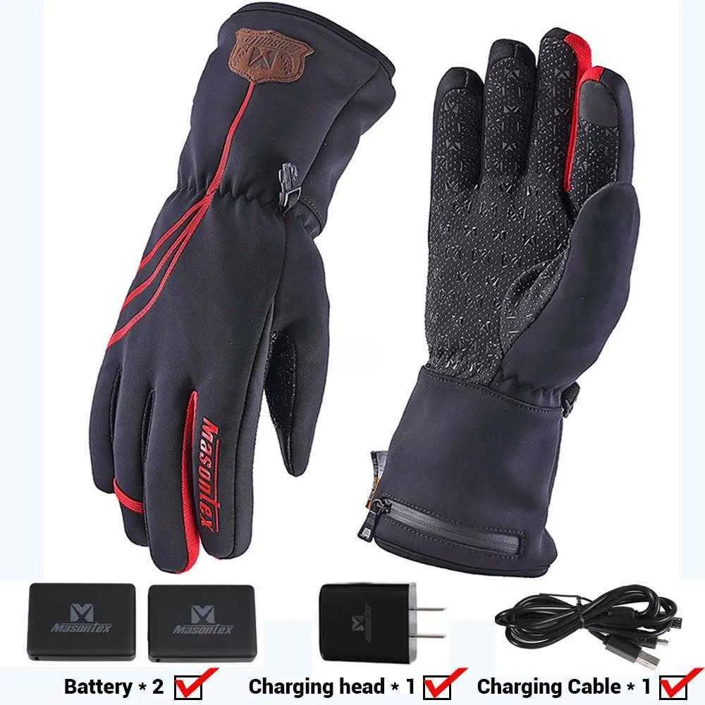 Masontex Waterproof Motorcycle Heated Ice Fishing Gloves With