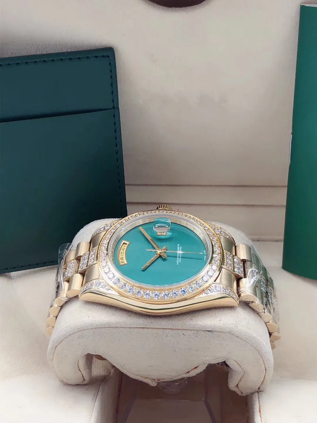 Men's Automatic Mechanical Luxury Watch 41mm Stainless Steel Sapphire  Crystal Chronograph Folding Buckle Silver Gold Band 2024