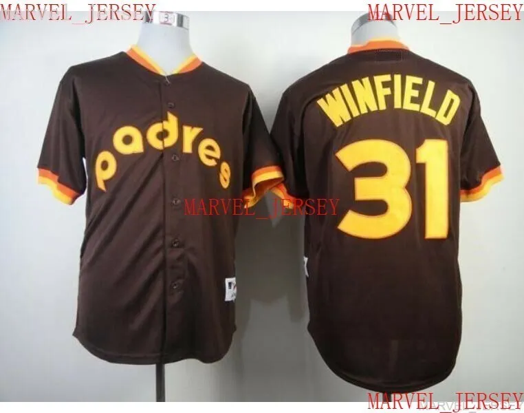 Hommes Femmes Jeunes Dave Winfield Baseball Jerseys cousus personnaliser n'importe quel numéro de maillot XS-5XL