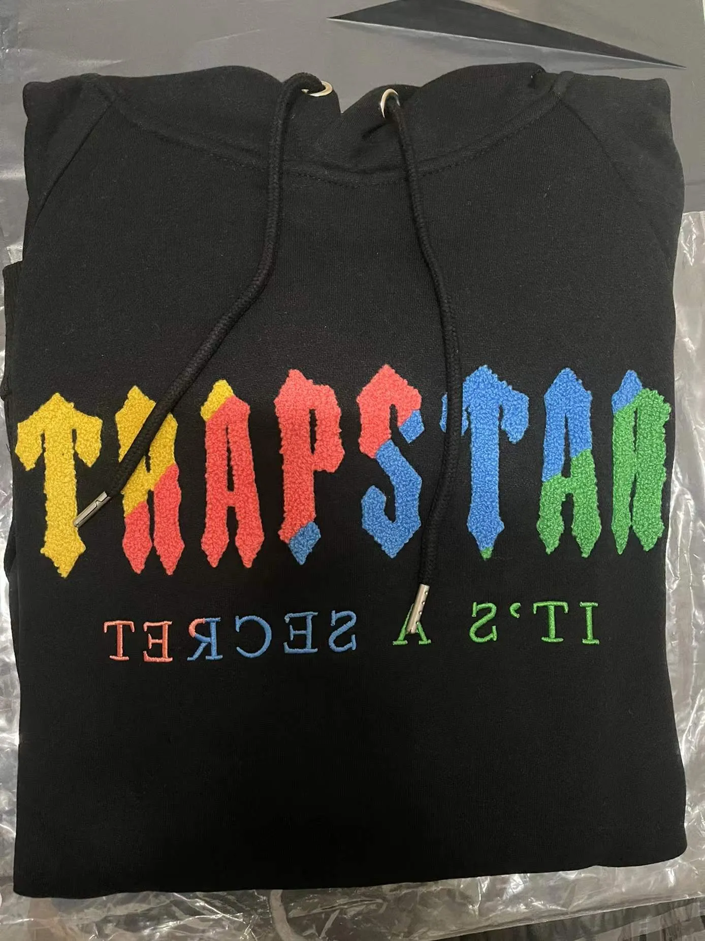 sudadera con capucha Trapstar arco iris toalla bordado decodificación ropa  deportiva con capucha hombres y mujeres ropa deportiva traje pantalones con