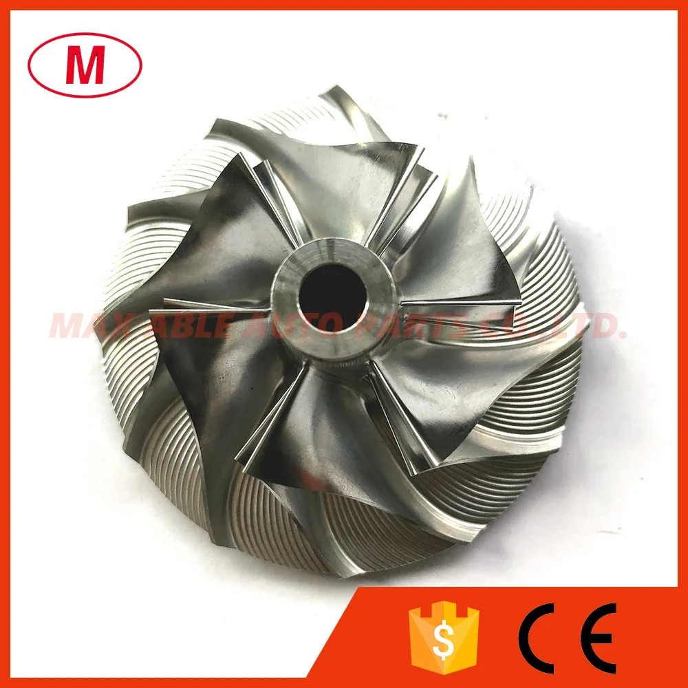 TA31 409096-0011 37.74/60.25mm 6+6 blades Turbo Billet compressor wheel/Aluminum 2618/Milling wheel for 452012-0001 Turbochrager Cartridge/CHRA/Core
