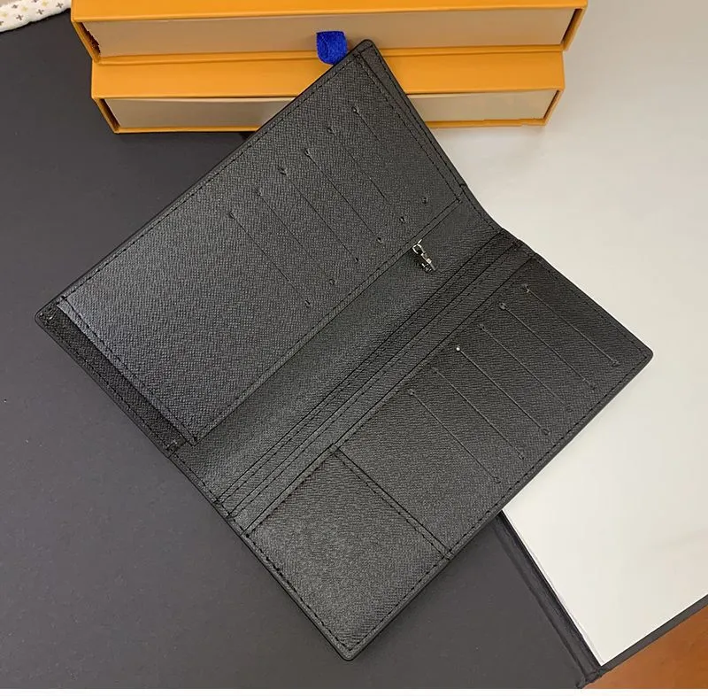 Fashion clutch Genuine leather wallet with box dust bag Women Men Purse Real Images Cheap Wholesale 62665