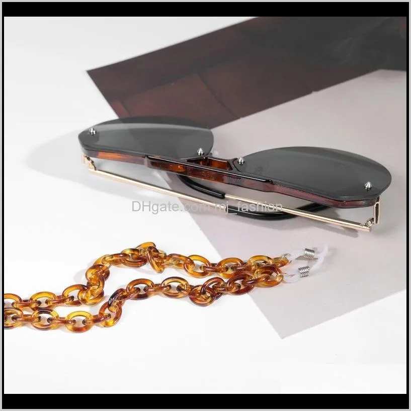 eyeglasses chains brown acrylic sunglasses non slip neck chain europe america simplicity fashion mask chain eyewear accessories