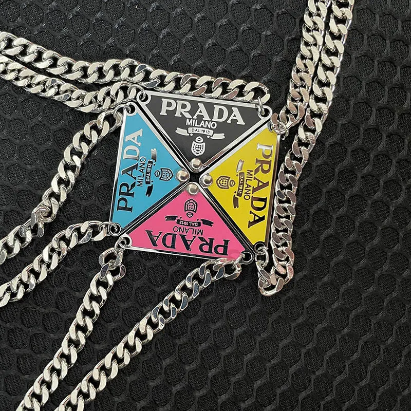 DUPE Necklace 46 Cm Long Box Jewelry Necklace Triangle Male