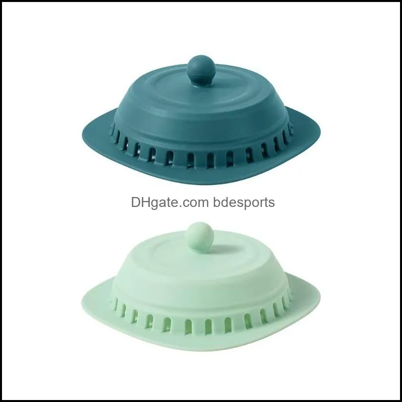 Bath Accessory Set 2pcs Silicone Floor Drain Cover Kitchen Sink Filte Deodorant Sewer Hair Catcher Bathroom Accessories