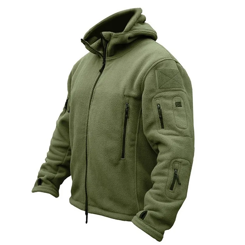 Tactische Kleding voor Mannen Effen Thermische Winterjassen Militaire heren Windjack Jachtkleding Zacht Ademend Kapmantel 220124