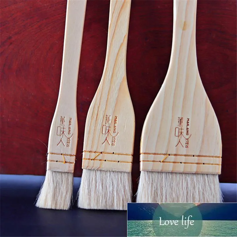 Huile de cuisson en bois Brosse Pâtisserie Crème Pour Pain BBQ Ustensile Badigeonner Huile Brosses Grill Brosse Cuisine 1Pc Liquide Gâteau Usine Prix Expert Conception Qualité Dernier Style