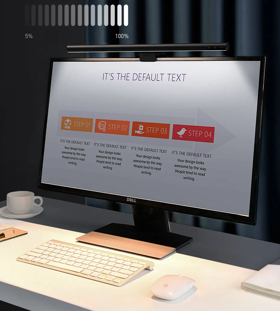 Baseus LED Ottlite Led Desk Lamp With Stepless Dimming And Eye Care Features For PC Monitor Screen Reading USB Powered From Sucaxy 30.55 DHgate.Com
