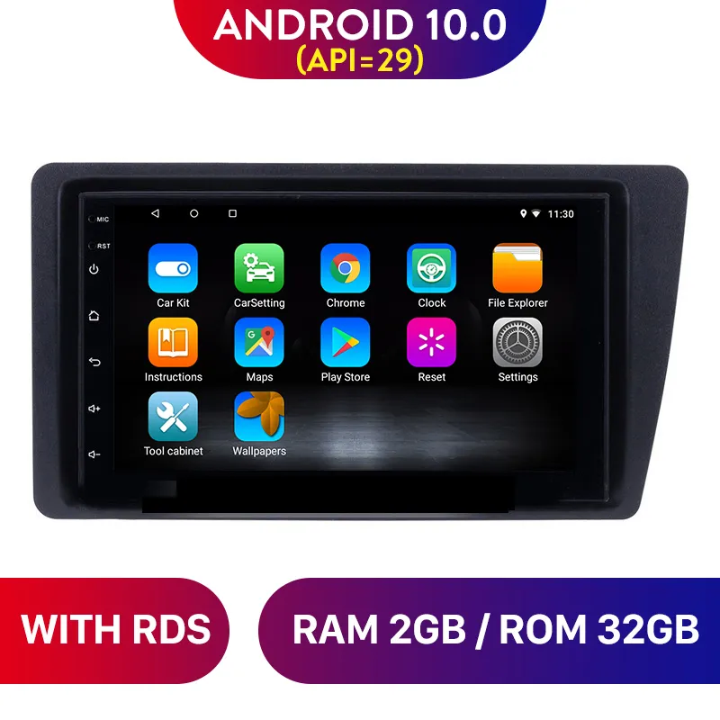 Android 10.0 2 + 32G Car dvd Radio Stereo Per Honda Civic 2001-2005 Navigazione GPS Autostereo Multimedia Video player no 2 din