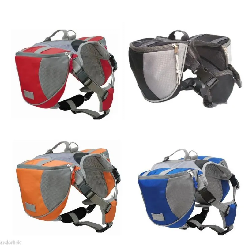 Housses de siège de voiture pour chien, sac de selle pour animaux de compagnie, sac à dos de transport pour chiens de taille moyenne et grande, pour randonnée en plein air, Camping, entraînement, Snack CarrierDog