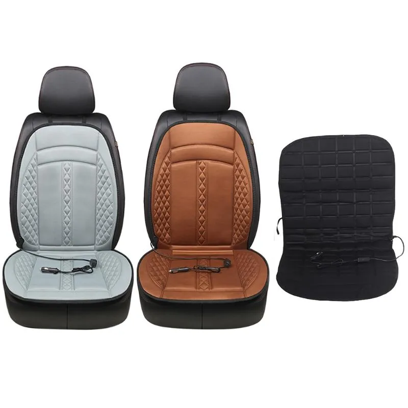 Car Seat Covers Winter Heater 12V Smart Heated Cushion Non-Slip Comfortable Auto Universal Warmer Cover Pad Automotive Accessories