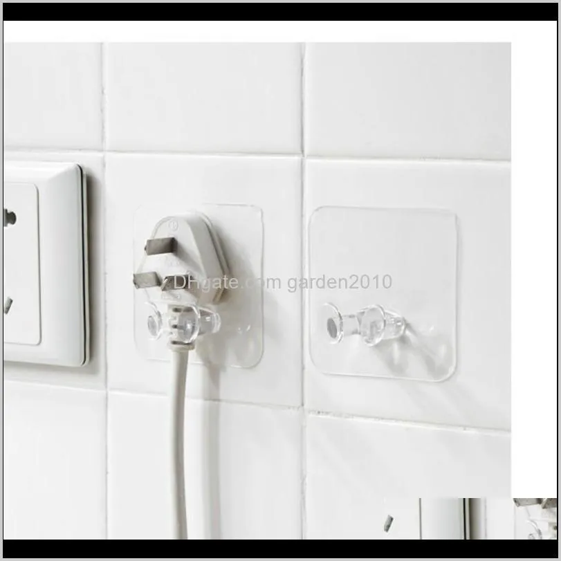 wall storage hook punch- power plug socket holder kitchen stealth hook wall adhesive hanger office wholesale price