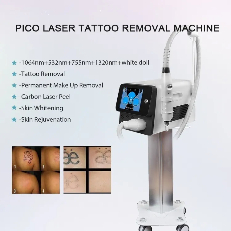 2021 بيكو جهاز إزالة الوشم المحمولة PICOTECH نظام الليزر ل PMU الحاجبين إزالة آلة تقشير الوجه