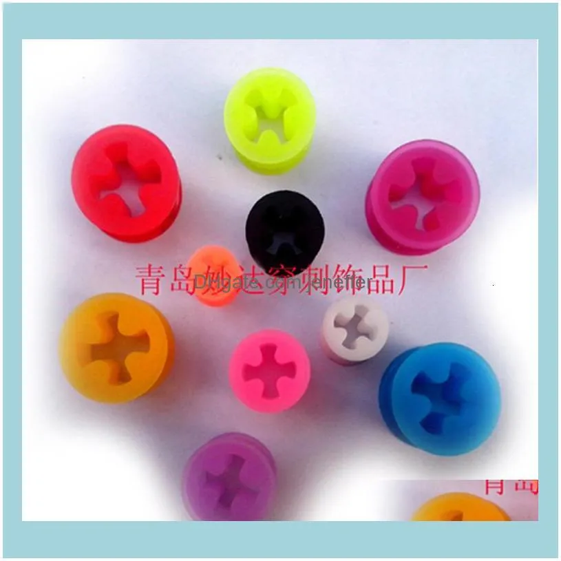 Ear Piercing jewelry fashion silicone Earrings auricle Acrylic expander