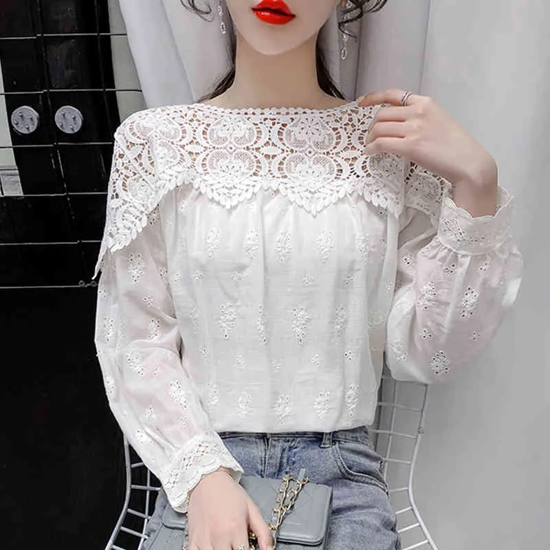 Vintage Embroidered Cotton White Lace xxxl t shirts for