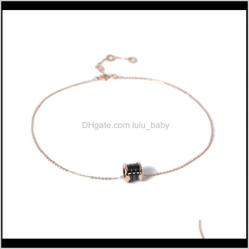 fashion white pendant gold luxury gun numeral ceramic men mens necklace roman jewelry for black stainless steel chains designer women