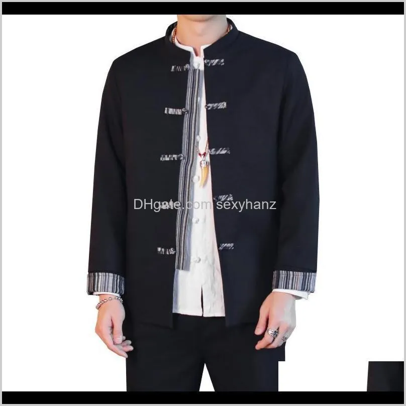 plus size men formal blazer 2020 new design men`s slim fit button tunic suit set pure color chinese style blazer jacket & pants1