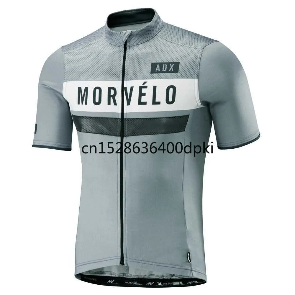 2021 Morvelo 최신 프로 팀 적합 최고 품질 남성 여름 반팔 사이클링 유니폼 사이클링 유니폼 짧은 소매 셔츠 H1020