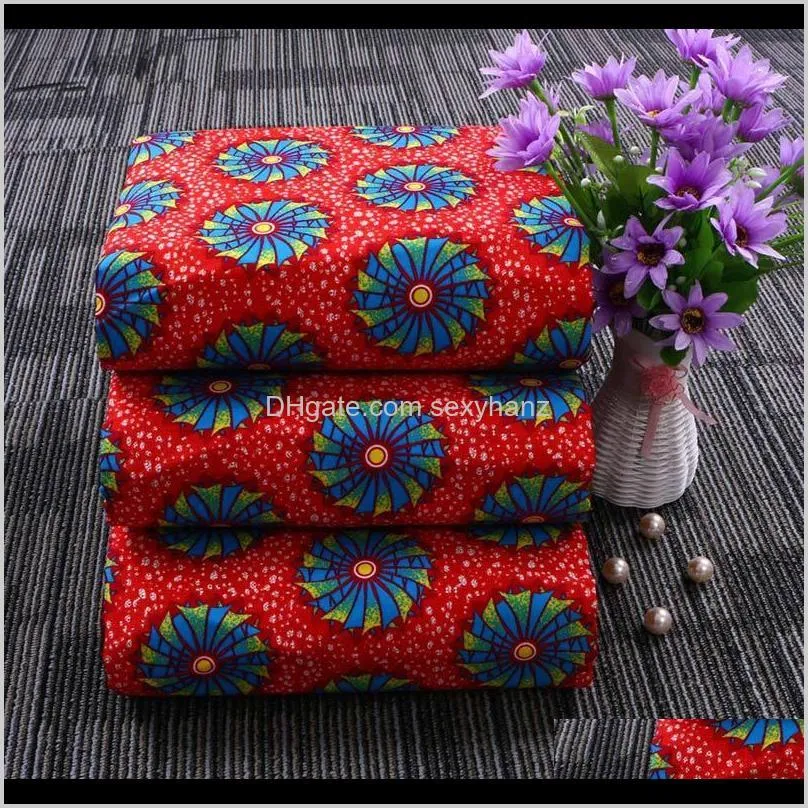 ankara african polyester wax prints fabric binta real wax high quality 6 yards/lot african fabric for party dress