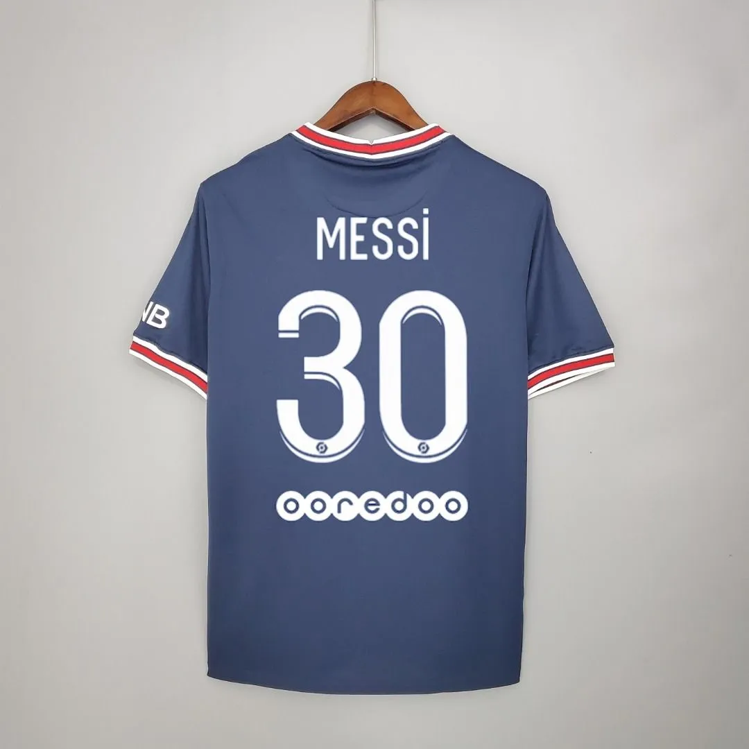 Messi Adult Enfants Pair Football Home Jerseys Garçons, Vêtements de football pour filles Courtes Sleeve Uniforms Shewsuit Jersey, avec logo