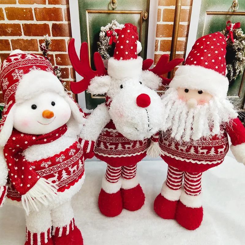 Noel Süslemeleri ABXmas Noel Baba Kardan Adam Bebekler Natal Ev Navidad Ayakta Oyuncak Doğum Günü Partisi Hediye Çocuklar için