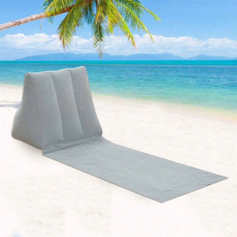 Colchoneta Inflable De PVC Para Playa, Tumbona Para Acampar, Almohada  Trasera Impermeable, Cojín Triangular, Asiento Para Silla, Cama De Aire,  Accesorios Para Viajes Al Aire Libre Y0706 De 30,37 €