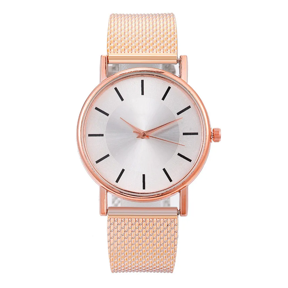 Ladies Watch Quartz Klockor Atmosfär Mode Business Style Kvinna Armbandsur Rostfritt Stål Armbandsur Montre de Luxe