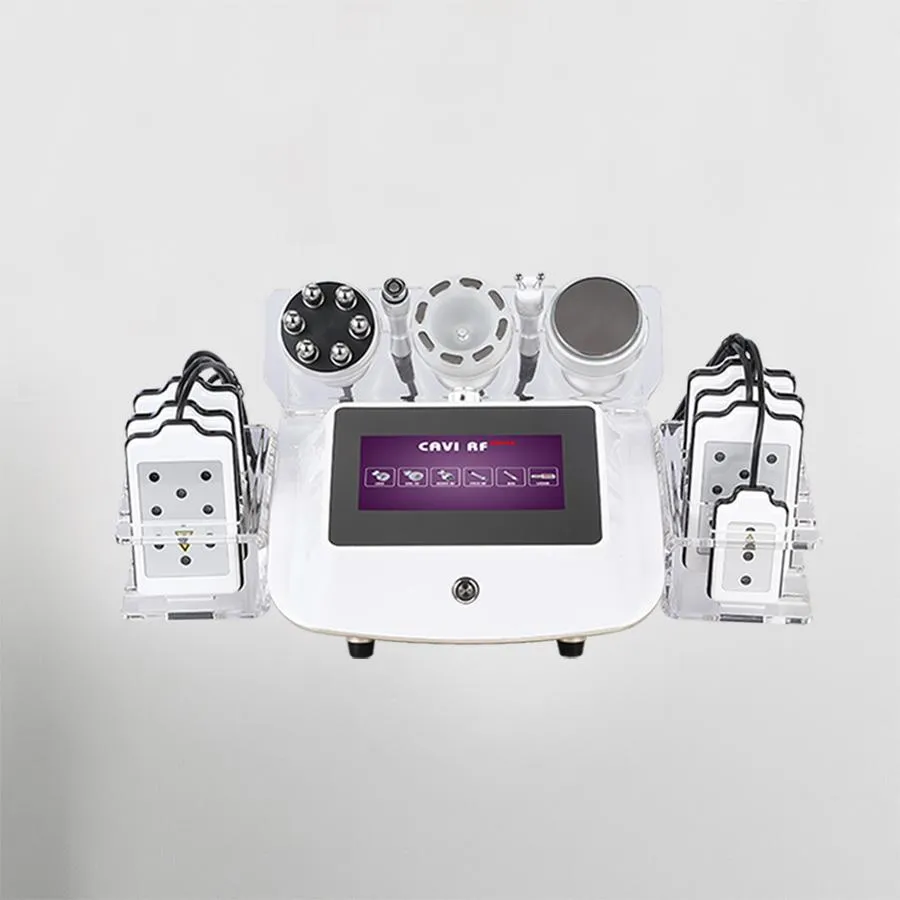 Afslankende machine 6 in 1 ultrasone cavitatie body vormgeven radiofrequentie liposuctie machine