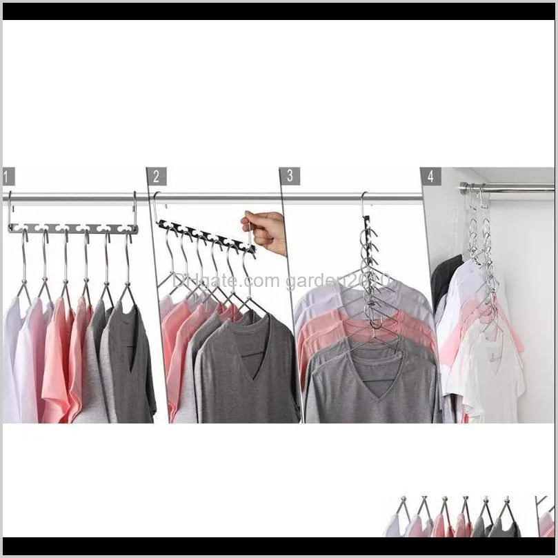 newest folding metal drying hanger clothing wardrobe storage organization wardrobe clothes rack hanger for drying socks/towels