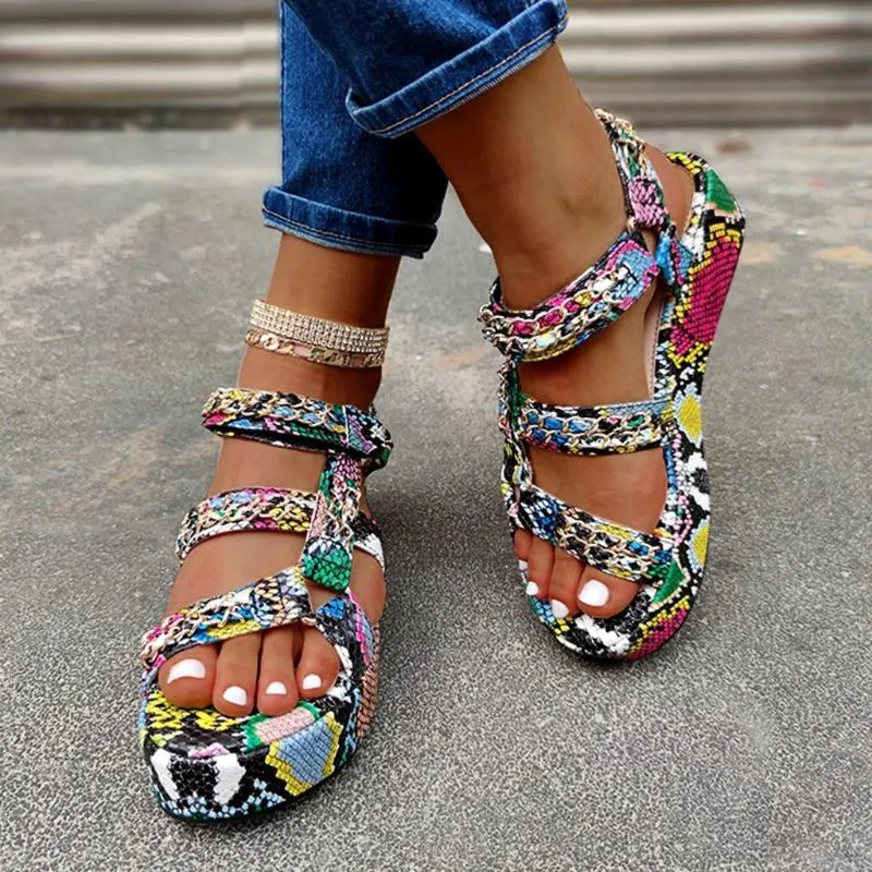 Sandales sales colorées femme