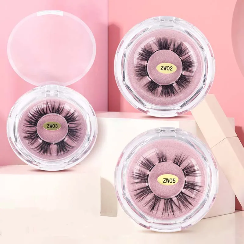 Soft Light Segmented False Eyelashes Natural & Comfortable Handmade Reusable Curly Crisscross 3D Fake Lashes Extension Makeup For Eyes 7 Models Available