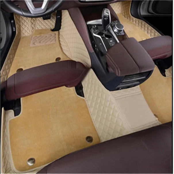 Spécialisé dans la production de tapis Jaguar F-Pace XJ XF XE F-Type XK de haute qualité pour voiture de haut en bas, deux couches de matériau de couverture en cuir sans goût, non toxique.