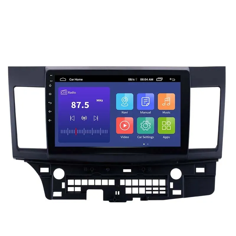 Android DSP IPS 2din Player Carro DVD DVD Head Unit GPS Navegação Áudio Multimídia para Mitsubishi Lancer-ex 2008-2015