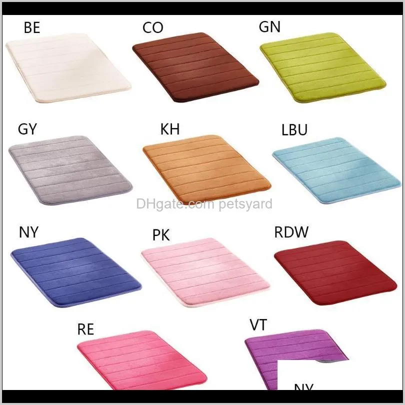 11 colors microfibre soft rugs home shower bath pad bathroom bedroom carpet anti-skid rug floor mat size: 40 x 60cm/50 x 80cm