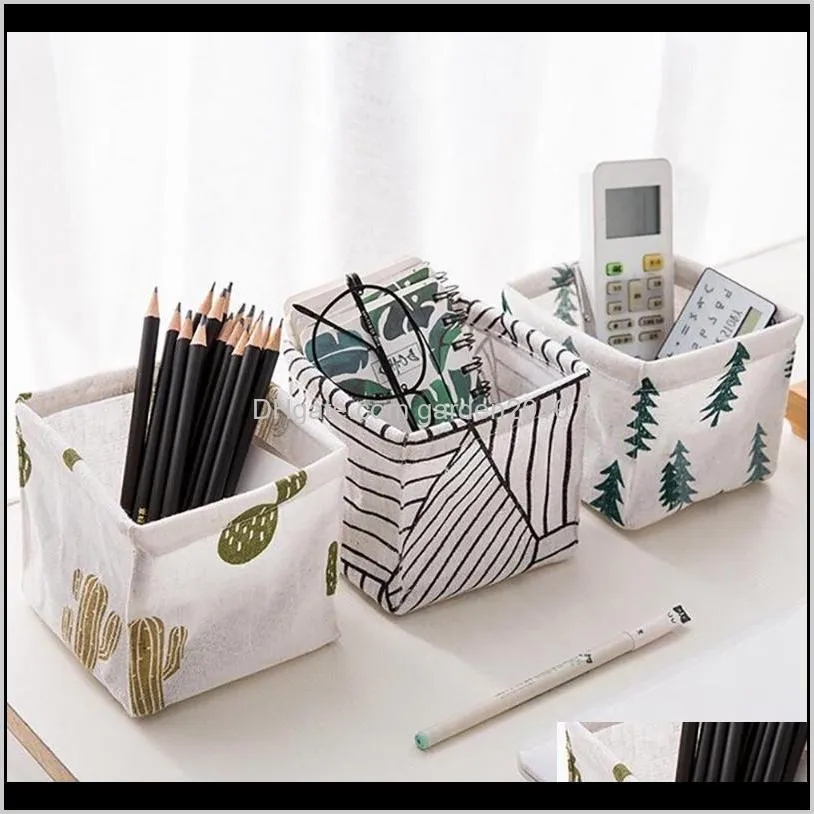 nordic literary style storage bin closet toy box container organizer fabric basket home office table ornaments new year gift