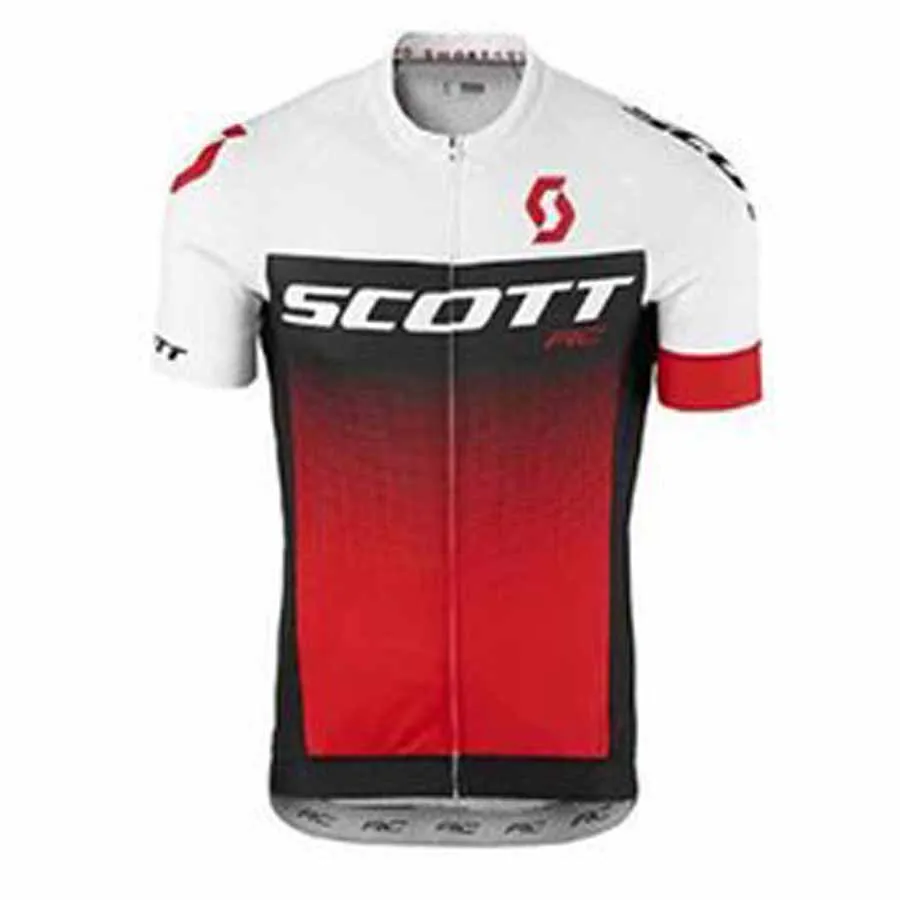 Scott Pro Team Homens Ciclismo Currento Manga Curta Jersey Road Corrida Camisas Andar Bicicleta Tops Respirável Esportes Ao Ar Livre Maillot S21041928