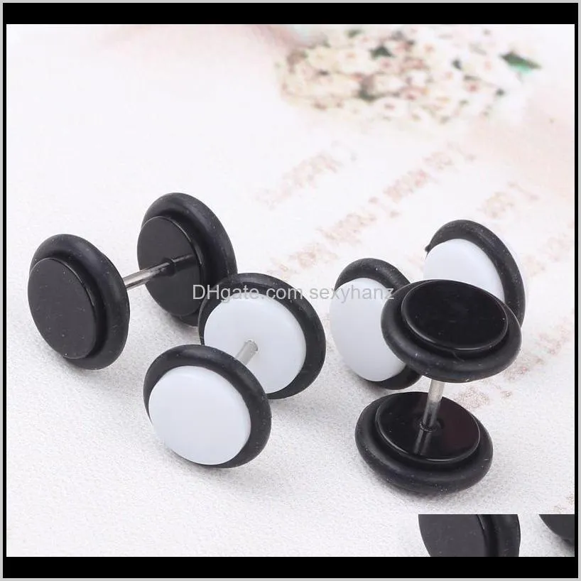 60pcs/lot cheater ear plugs gauges tapers fashion summer style men women fake tunnels body piercing jewelry faux septum rings