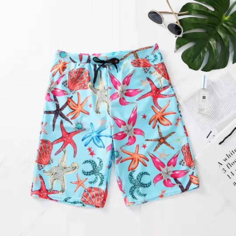 Men's Shorts Swimwear Men Starfish Print Swimming Trunks For Fashion Designer Swimsuit Women Pool Beach Board Male