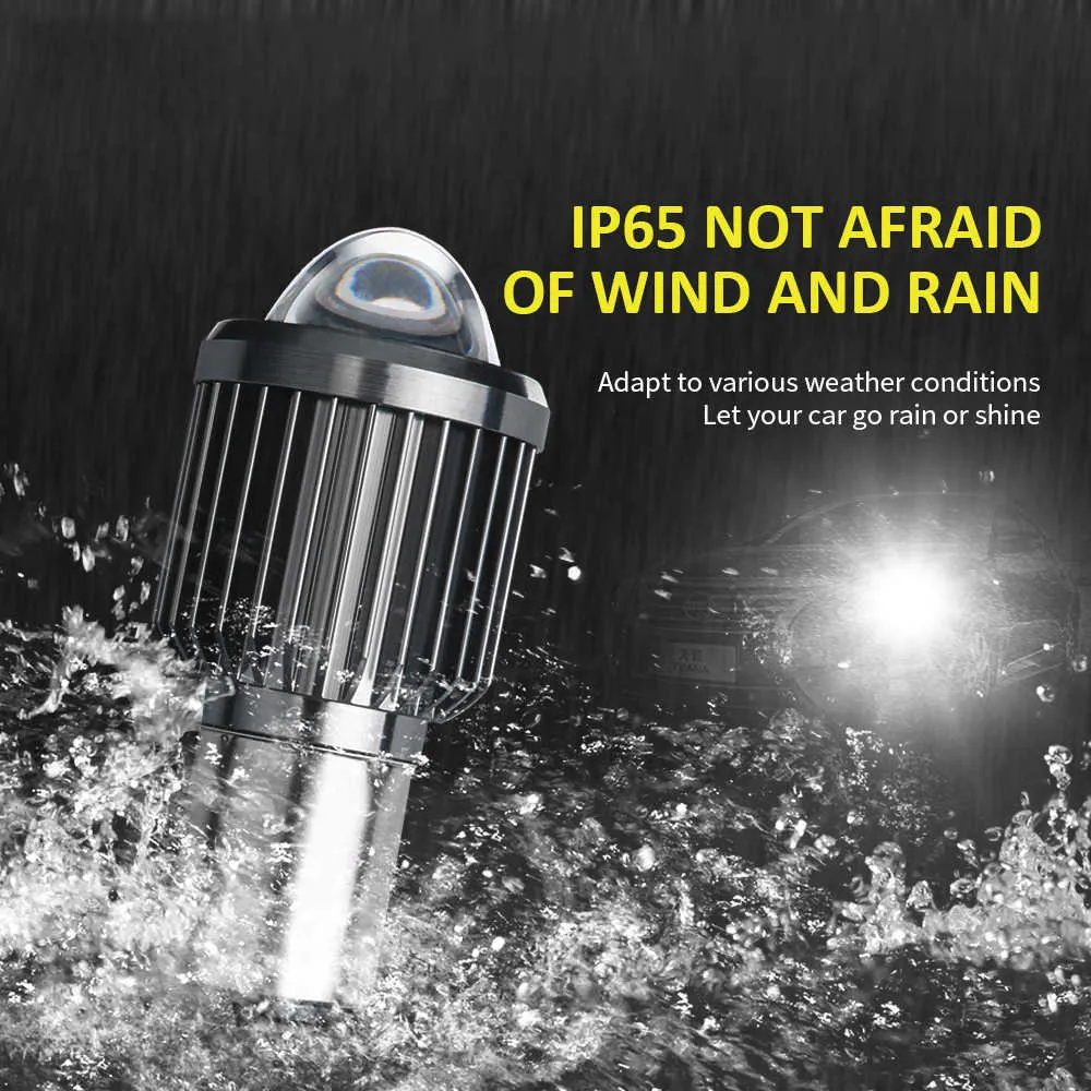 Faro Moto Lampadina LED H4/HS1/BA20D - 35W 3500LM 6000K Bianco, 6 Chip COB, Ventola Di Raffreddamento, 1 Set (2 Lampadine?)
